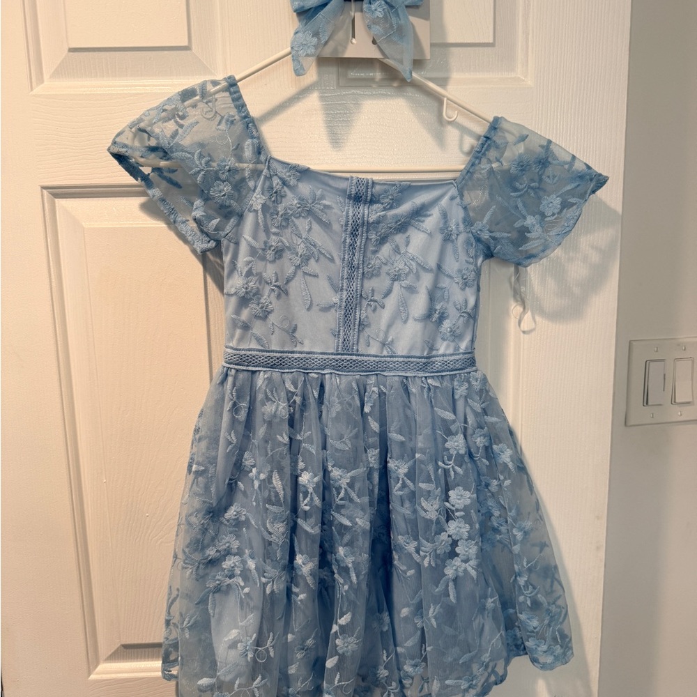 Haute Hippie Sky Blue Lace Dress